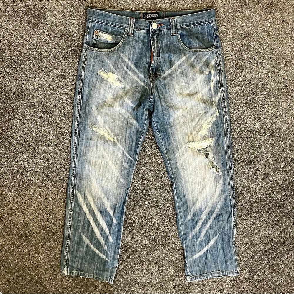 Miskeen Distressed Men’s Jeans Size 34